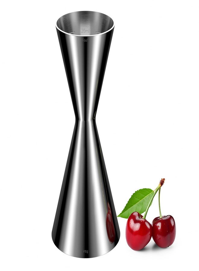 Sinotekk Professional Bartender Jigger, Thickened 18/8 Stainless Steel Japanese Style Double Jigger with Laser Etched Measurements, No Curled Lip Design,for Home & Bar Use (1oz/2oz, 10ml/20ml/30ml/45ml) - Image 1